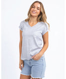 Foxwood Bodie Metallic Tee - Grey Marle