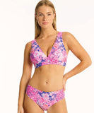 Sea Level Fiesta Mid Bikini Pant - Pink