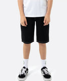 Santa Cruz Flamed Collegiate Arch Jean Shorts - Black