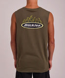 Dickies Fire Boy Muscle Tee - Rinsed Moss