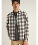 Rhythm Plaid LS Flannel Shirt - Ash