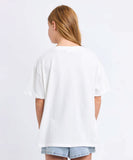 Eve Girl New Season Relaxed Tee - Vintage white