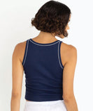 Rhythm Flower Tank - Ink