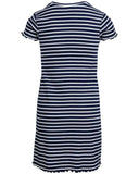 Eve Girl Issy Rib Tee Dress - Navy