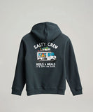 Salty Crew Reels & Meals Boys Fleece - Coal