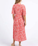 Foxwood Ankara Dress - Red