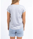 Foxwood Bodie Metallic Tee - Grey Marle