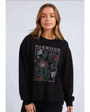 Foxwood Paisley Crew - Black