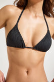 Piha Gelato Sliding Tri Bikini Top - Black