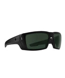 Spy Rebar ANSI Matte Black Happy Lens Gray Green Sunglasses