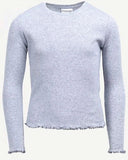 Staples by Eve Girl 1X1 Rib LSLV Tee - Greymarle