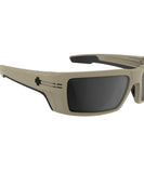 Spy Rebar SE ANSI Matte Sand Happy Lens Gray Sunglasses