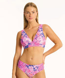 Sea Level Fiesta Longline Tri Bra - Pink