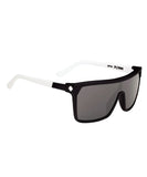 Spy Flynn Black Ebony Ivory Happy Lens Grey Green Sunglasses