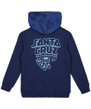 Santa Cruz Inherit Stacked Strip Hoody - Dark Blue Tie Dye