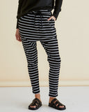 Betty Basics Striped Jade Pant