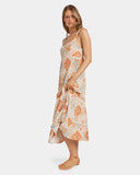 Billabong Womens Forever Folk Shine Midi Dress - Whitecap
