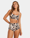Billabong Drifting Coast MIA DD Uwire Bikini Top - Black Floral