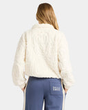 Billabong Le Love Half Zip Womens Crew - Salt Crystal