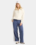 Billabong Le Love Half Zip Womens Crew - Salt Crystal