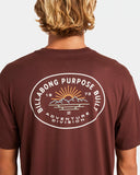 Billabong Mens Sierras A/Div T-Shirt - Wine