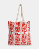 Billabong Row Of Palms Beach Bag - Red Aloha