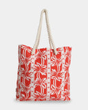 Billabong Row Of Palms Beach Bag - Red Aloha