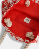Billabong Row Of Palms Beach Bag - Red Aloha