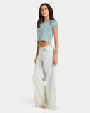 Billabong Jade Saltwashed Elastic Womens Pant - Blue Mist