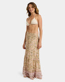 Roxy Womens Garland Radiant Sun Maxi Skirt - Stone