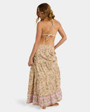 Roxy Womens Garland Radiant Sun Maxi Skirt - Stone