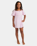 Roxy Girls 8 to 16 Daisy Check Mini Dress - Bonbon