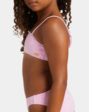 Roxy Girls Bico Paper Bralette Set - Bonbon Shadow Tropics