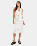 RVCA Rose Bud Annika Midi Skirt - White