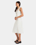 RVCA Rose Bud Annika Midi Skirt - White