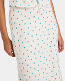 RVCA Rose Bud Annika Midi Skirt - White