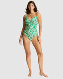 Sea Level Palmera Wrap Front DD/E Cup One Piece - Green