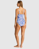Sea Level Palmera Wrap Front DD/E Cup One Piece - Blue