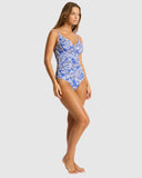 Sea Level Palmera Wrap Front DD/E Cup One Piece - Blue