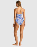 Sea Level Palmera Cross Front Multifit One Piece - Blue