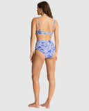 Sea Level Palmera Cross Front Moulded Underwire Bra - Blue