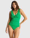 Sea Level Essentials Edit D/DD Cup Frill One Piece - Kelly Green