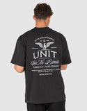 Unit Mens Tee - Unisex Oversized - Concord - Washed Black