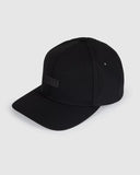 Unit Mens Headwear Semi Curve Peak Snapback - Mack - Black