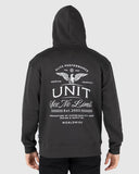 Unit Mens Fleece - Hoodie - Concord - Washed Black