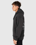 Unit Mens Fleece - Hoodie - Concord - Washed Black