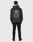 Unit Mens Fleece - Hoodie - Concord - Washed Black