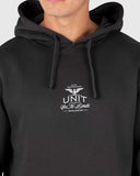 Unit Mens Fleece - Hoodie - Concord - Washed Black