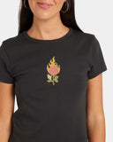 Volcom Have a Clue Womens Tee - Vintage Black