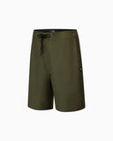 Hurley Phantom Staple Boardshort in Ivy Green front view showing the tailored fixed waistband structured performance swim short profile functional drawcord closures and clean coastal activewear lines, sold by Point Break Cambridge local family surf shop at 63 Duke street.